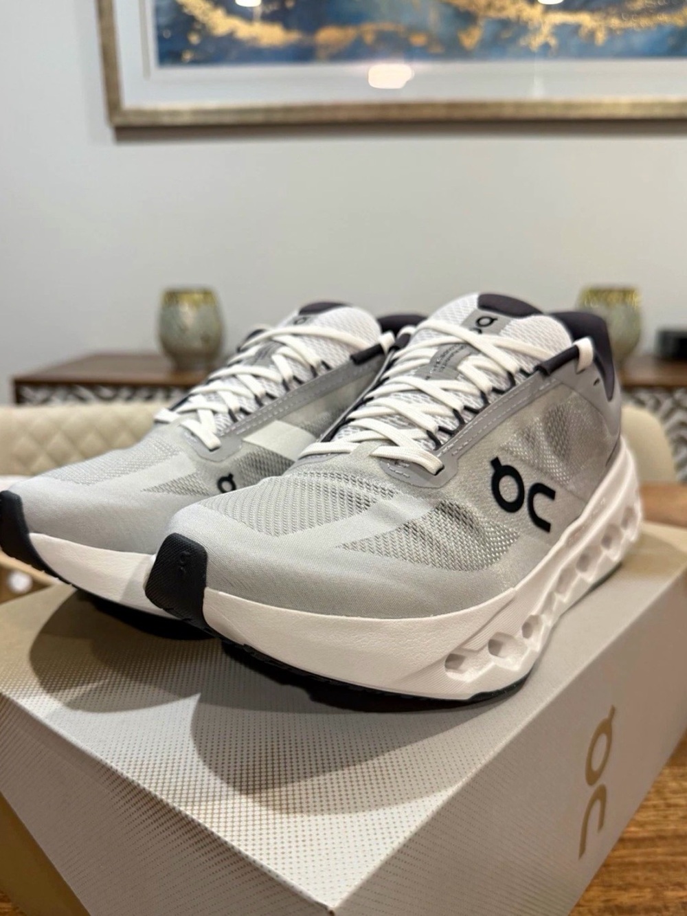 On Cloudsurfer Next Running Sneakers Glacier/White BNIB 8.5W/7M